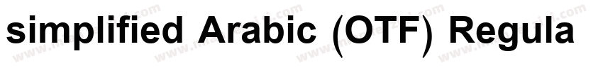 simplified Arabic (OTF) Regular字体转换
